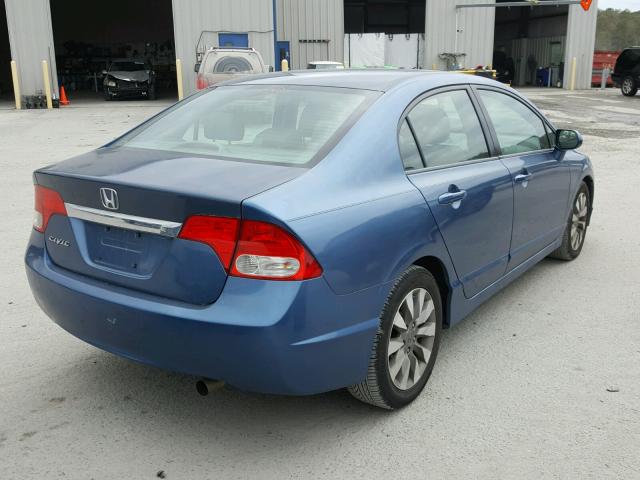 2HGFA1F96AH522777 - 2010 HONDA CIVIC EXL BLUE photo 4