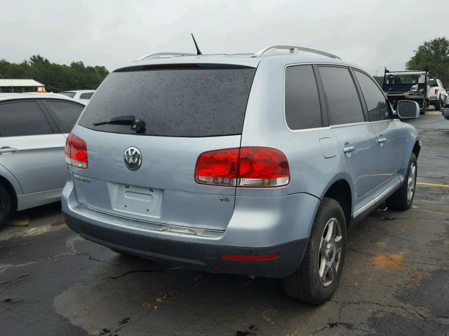 WVGZE77L37D002633 - 2007 VOLKSWAGEN TOUAREG V6 BLUE photo 4