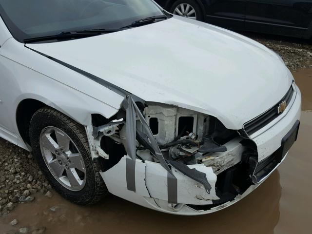 2G1WG5EK7B1125798 - 2011 CHEVROLET IMPALA LT WHITE photo 9