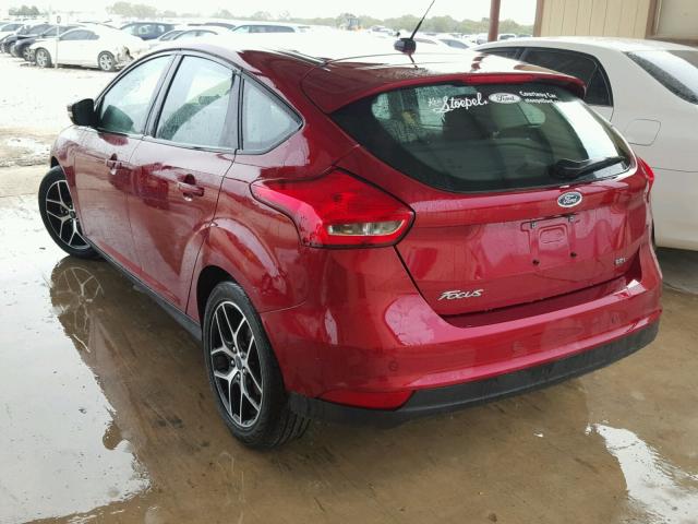 1FADP3M26HL318716 - 2017 FORD FOCUS SEL RED photo 3