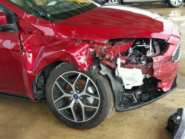 1FADP3M26HL318716 - 2017 FORD FOCUS SEL RED photo 9
