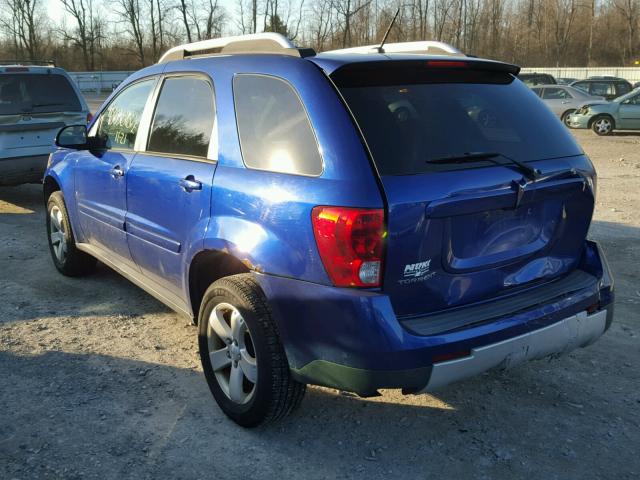 2CKDL63F476058229 - 2007 PONTIAC TORRENT BLUE photo 3