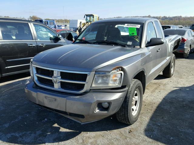 1D7RE2BK6BS619654 - 2011 DODGE DAKOTA ST GRAY photo 2