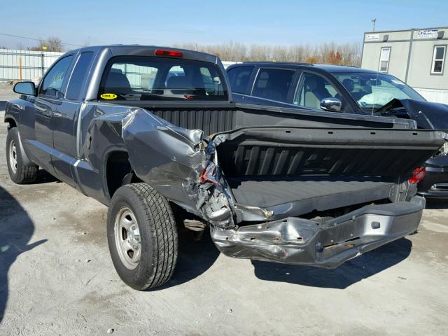 1D7RE2BK6BS619654 - 2011 DODGE DAKOTA ST GRAY photo 3