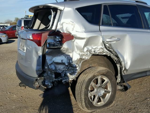 2T3BFREV7DW066935 - 2013 TOYOTA RAV4 LE Մոխրագույն լուսանկար 9