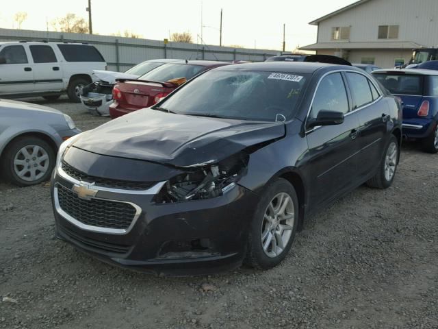 1G11C5SL1FF100445 - 2015 CHEVROLET MALIBU 1LT BLACK photo 2