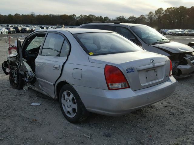 KMHDN45D32U442753 - 2002 HYUNDAI ELANTRA GL SILVER photo 3