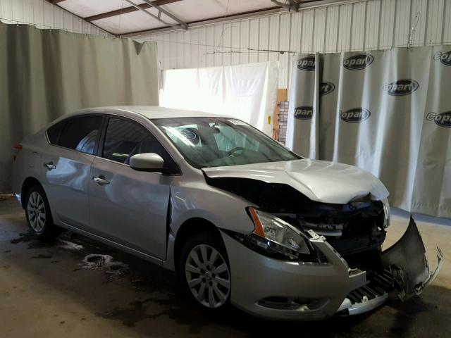 3N1AB7AP9EY222913 - 2014 NISSAN SENTRA S SILVER photo 1