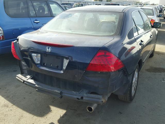 1HGCM56396A164061 - 2006 HONDA ACCORD SE BLUE photo 4