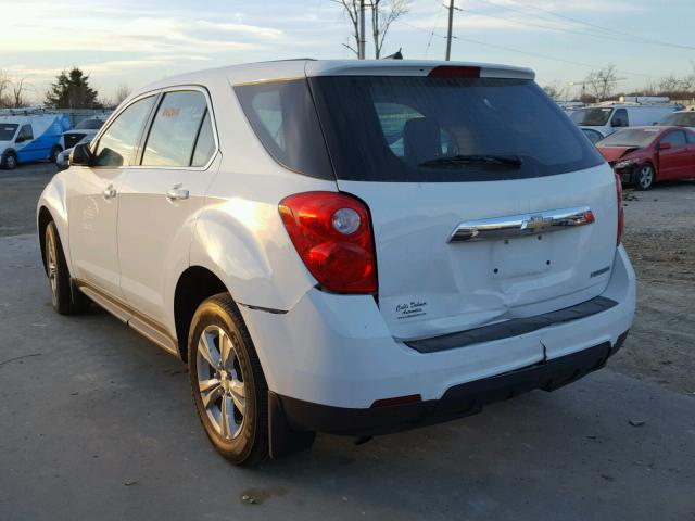 1GNALAEK2EZ120212 - 2014 CHEVROLET EQUINOX LS WHITE photo 3