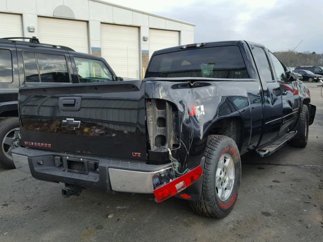 1GCEK19J37E504394 - 2007 CHEVROLET SILVERADO BLACK photo 4