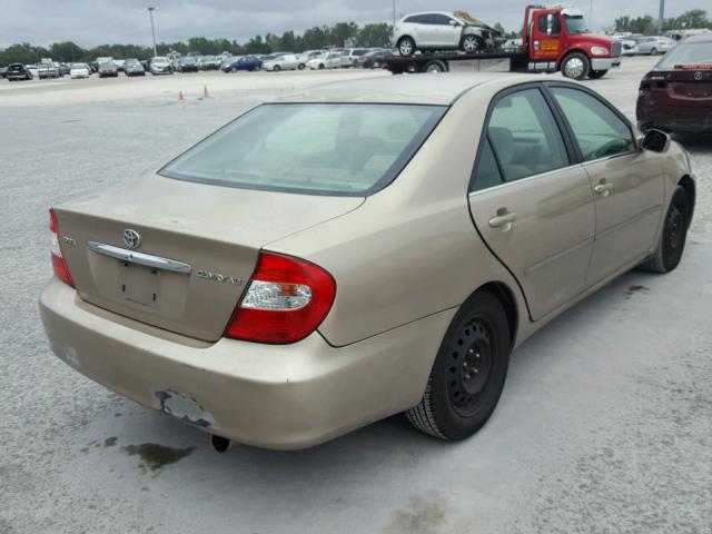 4T1BE32K53U152262 - 2003 TOYOTA CAMRY LE GOLD photo 4