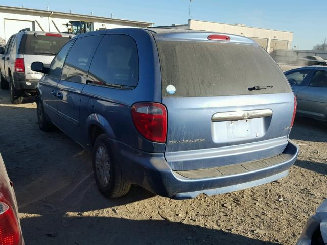 2A4GP44RX7R195013 - 2007 CHRYSLER TOWN & COU BLUE photo 3