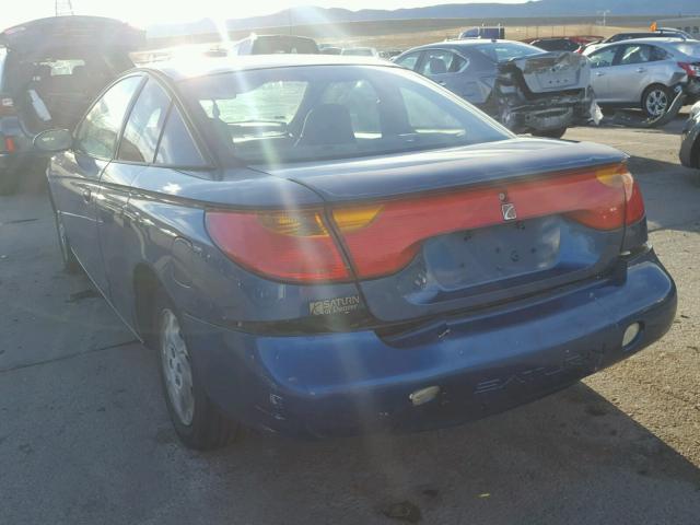 1G8ZN12822Z103382 - 2002 SATURN SC1 BLUE photo 3