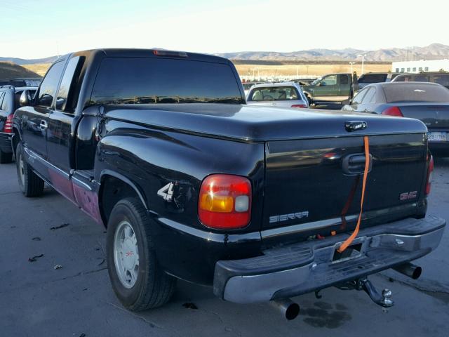 1GTEK19TXXZ510431 - 1999 GMC NEW SIERRA BLACK photo 3