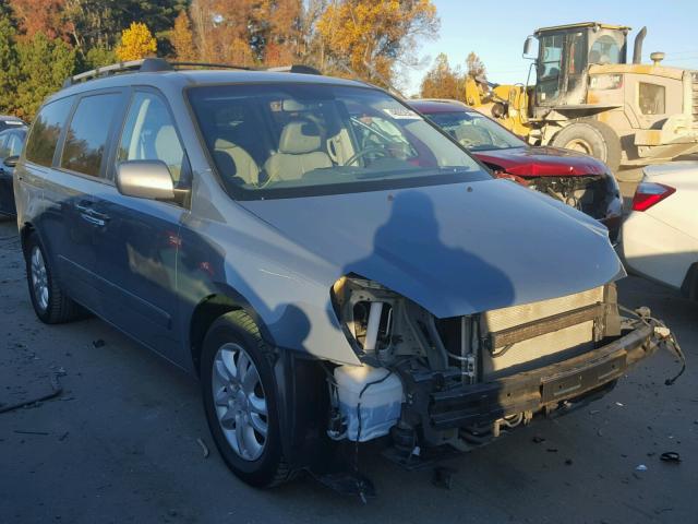 KNDMB233986264081 - 2008 KIA SEDONA EX BLUE photo 1