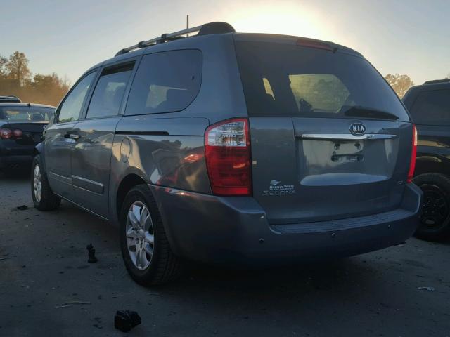 KNDMB233986264081 - 2008 KIA SEDONA EX BLUE photo 3