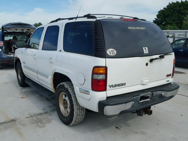 1GKEK13TX1J178610 - 2001 GMC YUKON WHITE photo 3