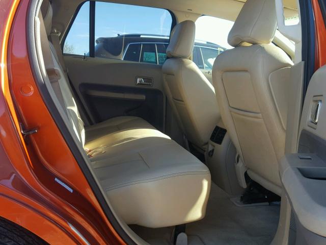 2FMDK49C17BB06106 - 2007 FORD EDGE SEL P ORANGE photo 6