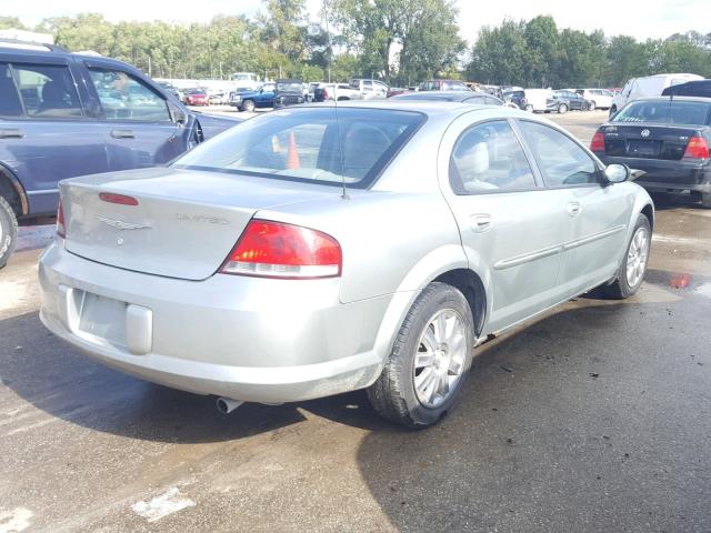 1C3AL66R15N595489 - 2005 CHRYSLER SEBRING LI SILVER photo 4