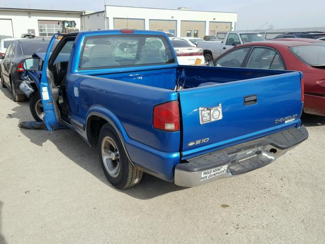 1GCCS1447YK175310 - 2000 CHEVROLET S TRUCK S1 BLUE photo 3