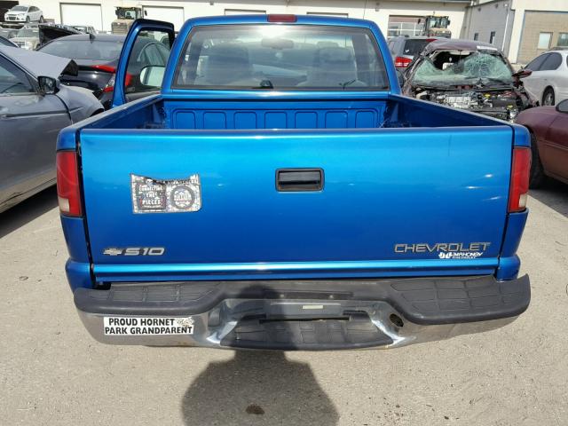 1GCCS1447YK175310 - 2000 CHEVROLET S TRUCK S1 BLUE photo 6