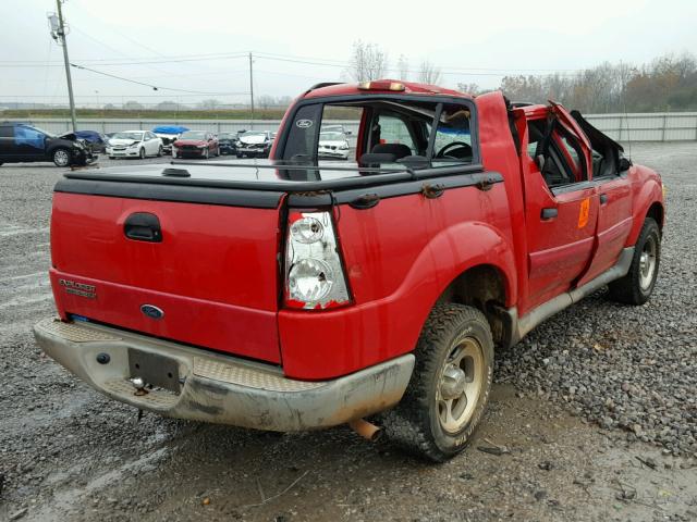 1FMZU67K05UA35039 - 2005 FORD EXPLORER S RED photo 4