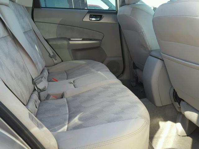 JF2SH6CC0AH902663 - 2010 SUBARU FORESTER 2 SILVER photo 6