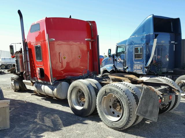 1XKWD69X3YJ844044 - 2000 KENWORTH CONSTRUCTI RED photo 3