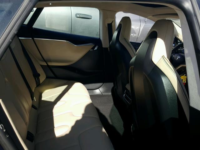 5YJSA1H13EFP50087 - 2014 TESLA MODEL S Կապույտ լուսանկար 6