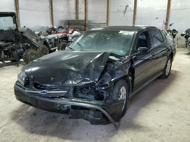 2G1WF52K749296434 - 2004 CHEVROLET IMPALA 黑色 照片 2
