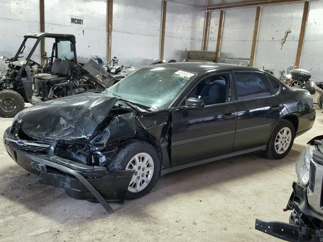 2G1WF52K749296434 - 2004 CHEVROLET IMPALA BLACK photo 9