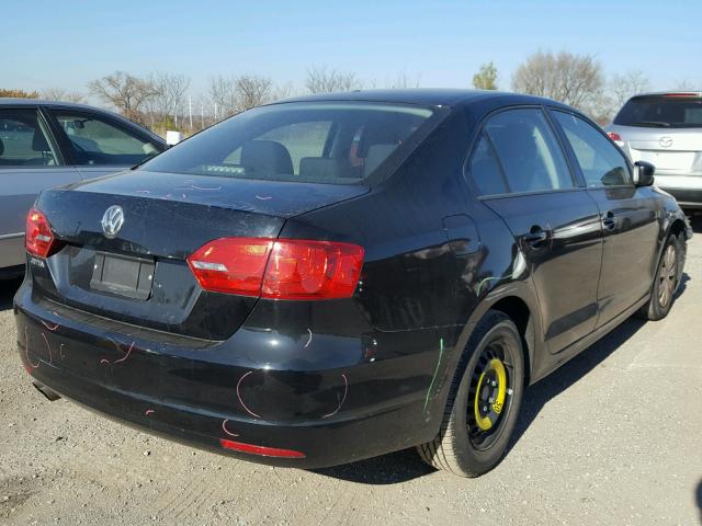 3VW2K7AJ7DM304283 - 2013 VOLKSWAGEN JETTA BASE BLACK photo 4