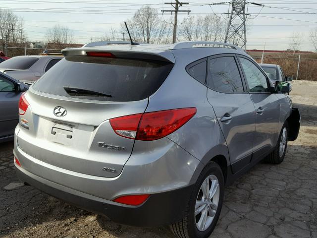 KM8JUCAC2CU529977 - 2012 HYUNDAI TUCSON GLS GRAY photo 4