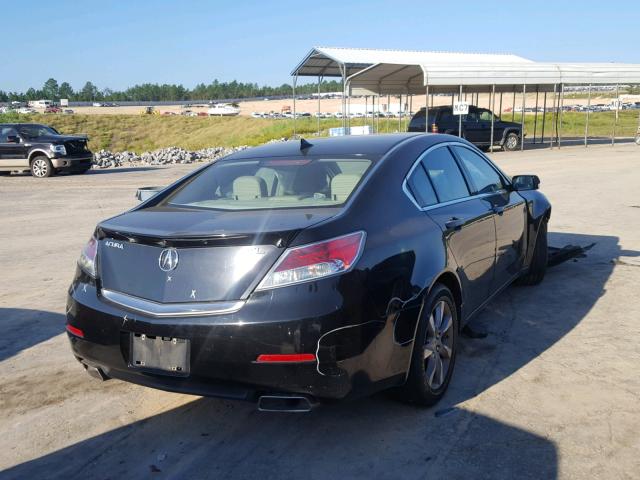 19UUA8F5XCA006646 - 2012 ACURA TL BLACK photo 4