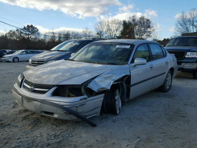 2G1WF52E749139447 - 2004 CHEVROLET IMPALA SILVER photo 2