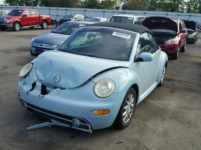 3VWCM31Y04M332320 - 2004 VOLKSWAGEN NEW BEETLE Mavi foto 2