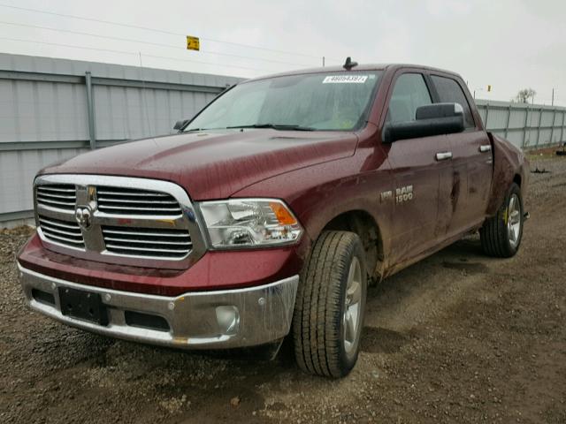 3C6RR7LT9HG564613 - 2017 RAM 1500 SLT RED photo 2