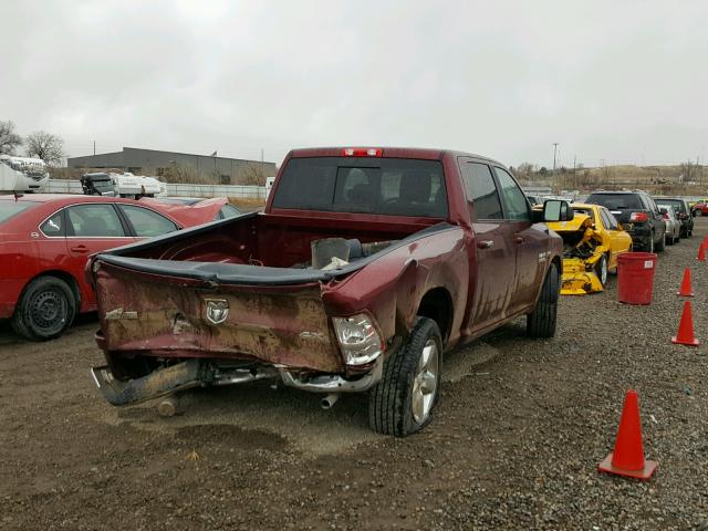 3C6RR7LT9HG564613 - 2017 RAM 1500 SLT RED photo 4