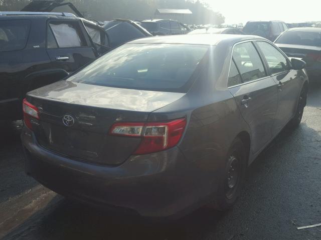 4T1BF1FK5CU582191 - 2012 TOYOTA CAMRY BASE GRAY photo 4