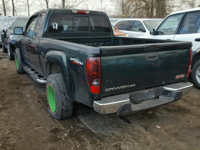 1GTDT196058154688 - 2005 GMC CANYON GREEN photo 3