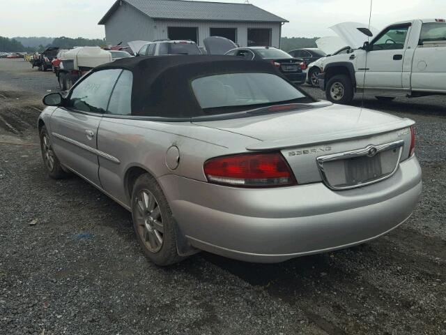 1C3EL65R24N154973 - 2004 CHRYSLER SEBRING LI SILVER photo 3