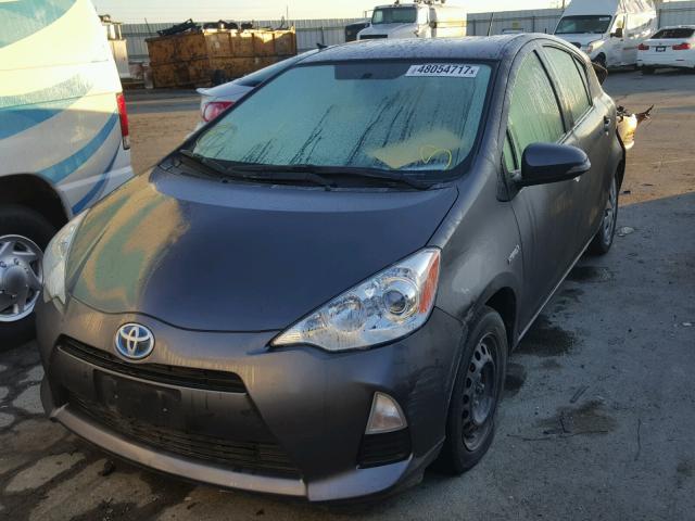 JTDKDTB36D1552642 - 2013 TOYOTA PRIUS C GRAY photo 2