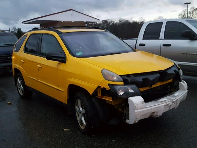 3G7DB03E52S553661 - 2002 PONTIAC AZTEK YELLOW photo 1