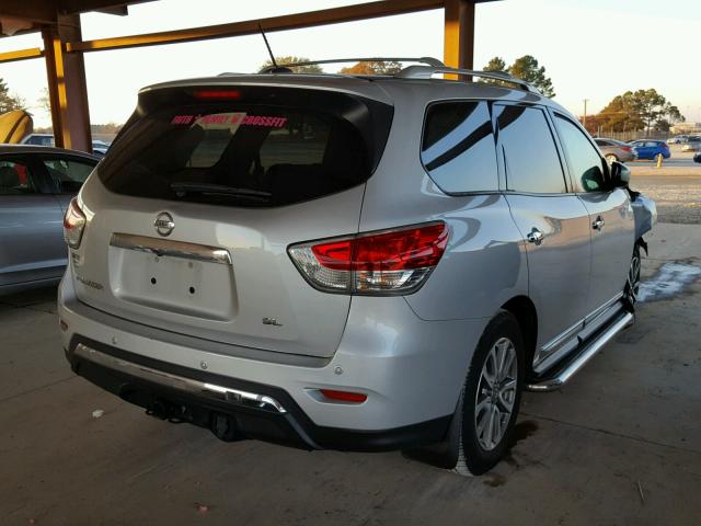 5N1AR2MN9DC612144 - 2013 NISSAN PATHFINDER SILVER photo 4