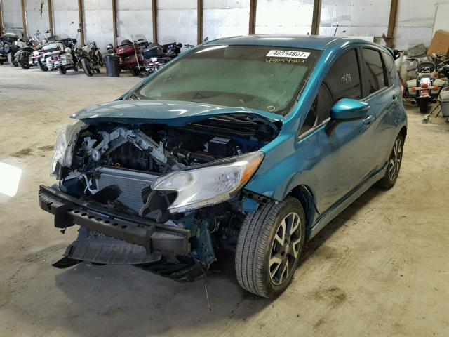 3N1CE2CP7GL390906 - 2016 NISSAN VERSA NOTE TEAL photo 2