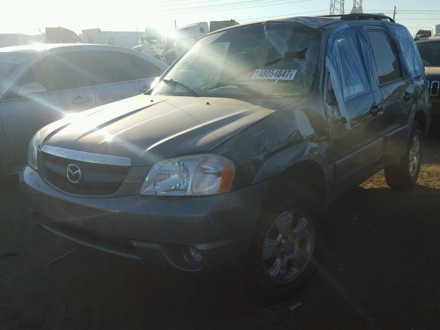 4F2CU09142KM49007 - 2002 MAZDA TRIBUTE LX GRAY photo 2