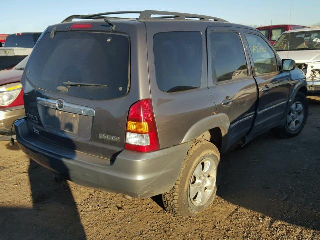 4F2CU09142KM49007 - 2002 MAZDA TRIBUTE LX GRAY photo 4