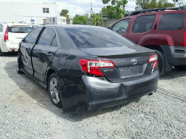 4T1BF1FK0DU218312 - 2013 TOYOTA CAMRY L GRAY photo 3