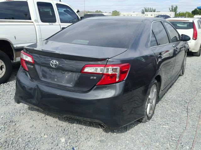 4T1BF1FK0DU218312 - 2013 TOYOTA CAMRY L GRAY photo 4